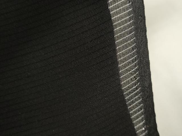 平和屋着物＊夏物 黒紋付 黒反物 着尺 壁絽 瑞鳳黒 逸品 未