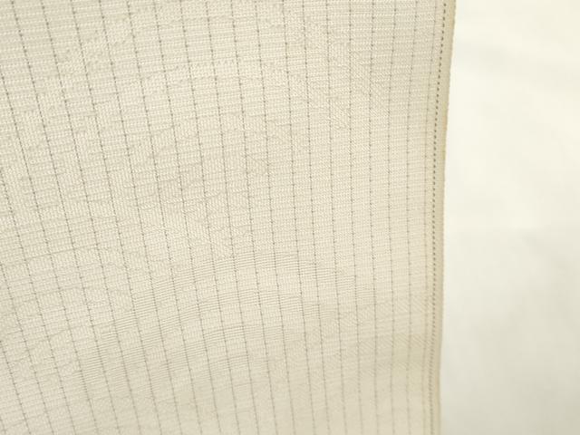 平和屋着物＊夏物　小紋　反物　着尺　絽　青海波紋紗　生成り色　伊と幸　逸品　未使用　DAAW8258zzz_5