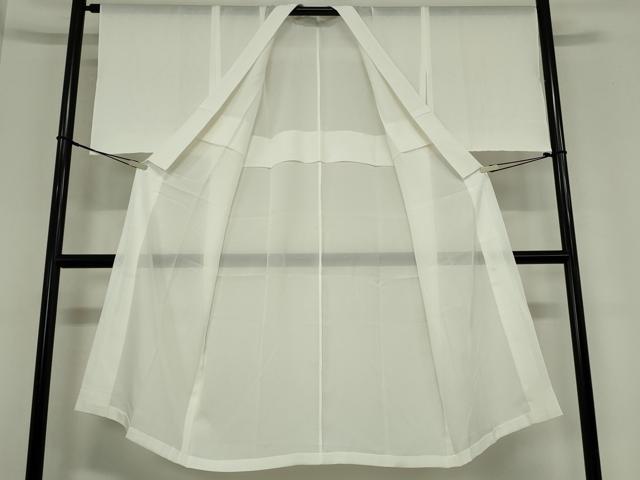平和屋着物＊夏物　長襦袢　単衣仕立て　絽　白練色　やまと誂製　正絹　逸品　DAAW8706qa 平和屋着物＊夏物 長襦袢 単衣仕立て 絽 白練色 やまと誂製
