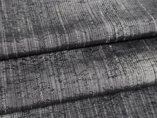 平和屋着物▽上質な紬　単衣　霞文　正絹　逸品　DAAW9236sf