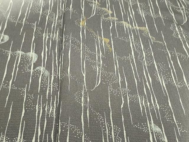 平和屋着物▽訪問着 単衣 霞文 暈し染め 金彩 正絹 逸品