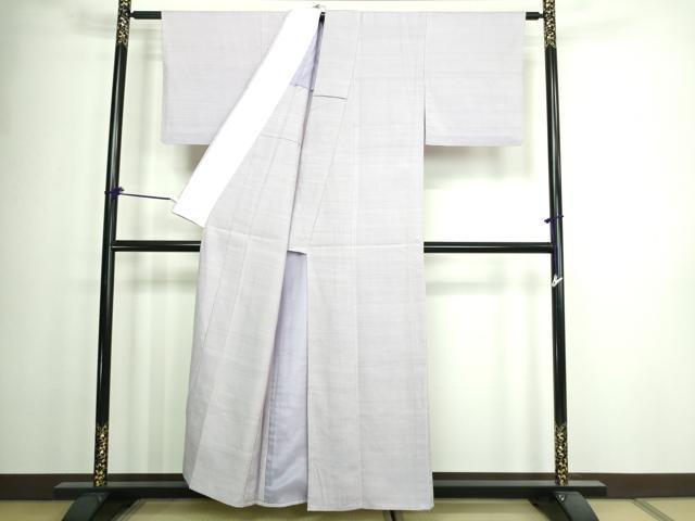 平和屋着物▽結城紬　単衣　白藤色　正絹　逸品　DAAW9408sf 平和屋着物▽結城紬 単衣 白藤色 正絹 逸品 DAAW9408sfの通販はau PAY
