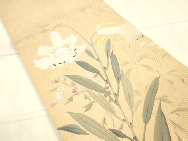 平和屋着物＊夏物　アンティーク　大正ロマン　丸帯　引き抜き帯　草花文　正絹　逸品　DAAX0019cm 楽天市場】 アンティーク : 平和屋