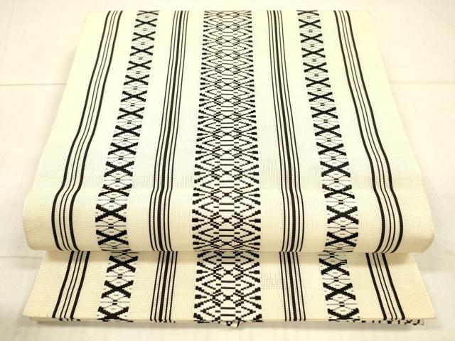 平和屋着物＊夏物　本場筑前博多織　八寸名古屋帯　紗献上　正絹　逸品　DAAX0042cm