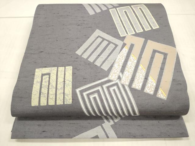 平和屋着物○石川県指定無形文化財 牛首紬 白山工房 手織り 太鼓