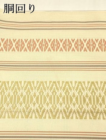 平和屋着物＊夏物　本場筑前博多織　八寸名古屋帯　紗献上　正絹　逸品　DAAX0203cm_4