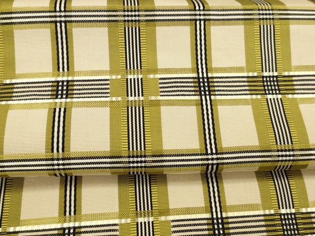 平和屋着物●本場筑前博多織　八寸名古屋帯　格子　逸品　DAAX0232cm 平和屋着物○本場筑前博多織 八寸名古屋帯 格子 逸品 DAAX0232cm