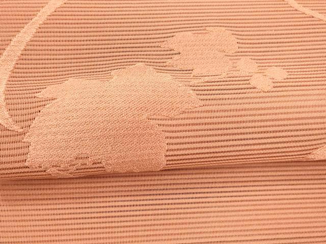 平和屋着物＊夏物 絽綴れ 八寸名古屋帯 南天蔦の葉文