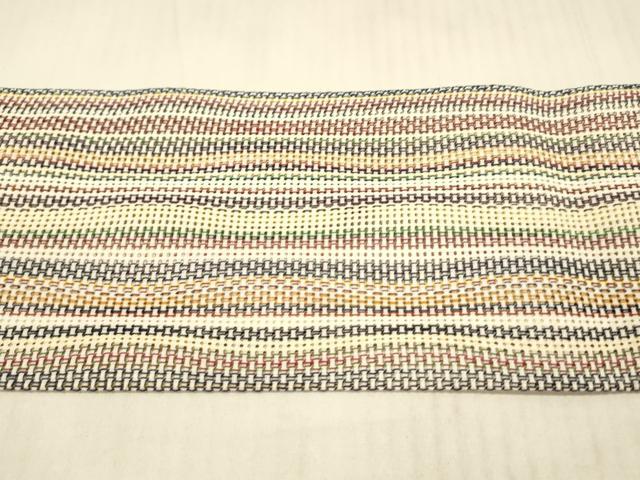 平和屋着物＊夏物 八寸名古屋帯 間道 正絹 逸品 DAAX0281cm