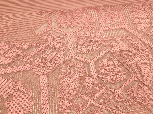 中国の汕頭刺繍 平和屋着物＊夏物 中国三大刺繍 スワトウ刺繍 汕頭刺繍 総刺繍 太鼓柄