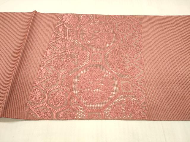 平和屋着物＊夏物 中国三大刺繍 スワトウ刺繍 汕頭刺繍 総刺繍 太鼓柄