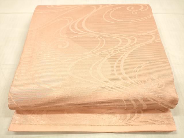 平和屋着物＊夏物　六通柄袋帯　流水文　金銀糸　正絹　逸品　DAAX0290cm