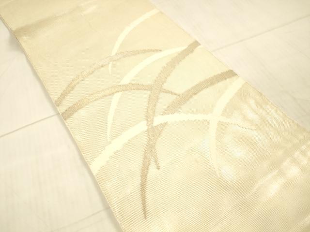 平和屋着物＊夏物　太鼓柄袋帯　草葉文　金銀糸　正絹　逸品　DAAX0312cm 平和屋着物＊夏物 絽綴れ 太鼓柄袋帯 草花文 金銀糸 正絹 逸品