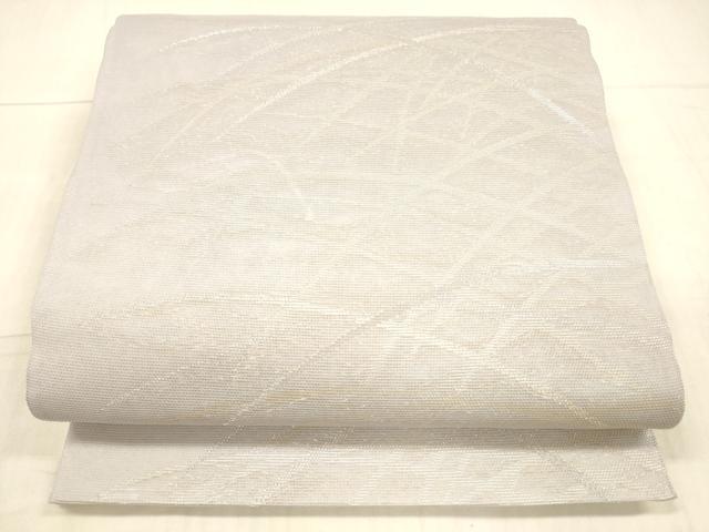 平和屋着物＊夏物　六通柄袋帯　草葉文　金銀糸　正絹　逸品　DAAX0468cm