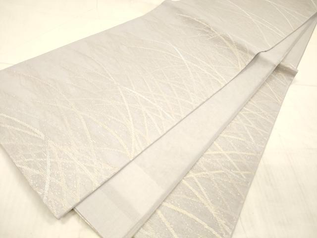 平和屋着物＊夏物　六通柄袋帯　草葉文　金銀糸　正絹　逸品　DAAX0468cm_5