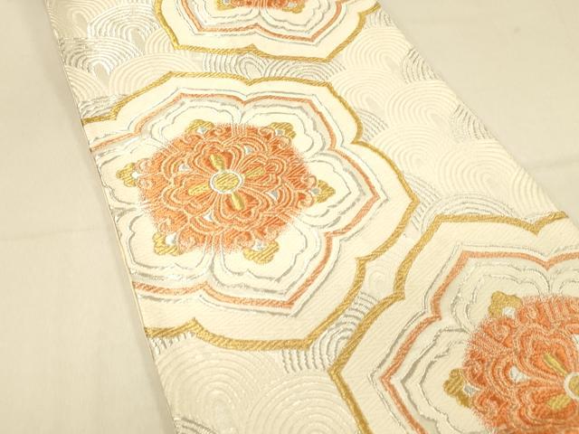 平和屋着物▽六通柄袋帯 正倉院花唐草文 金銀糸