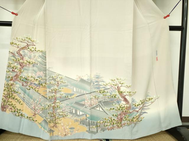 平和屋着物○本加賀友禅作家 宮野勇造 色留袖 法隆寺 暈し染め