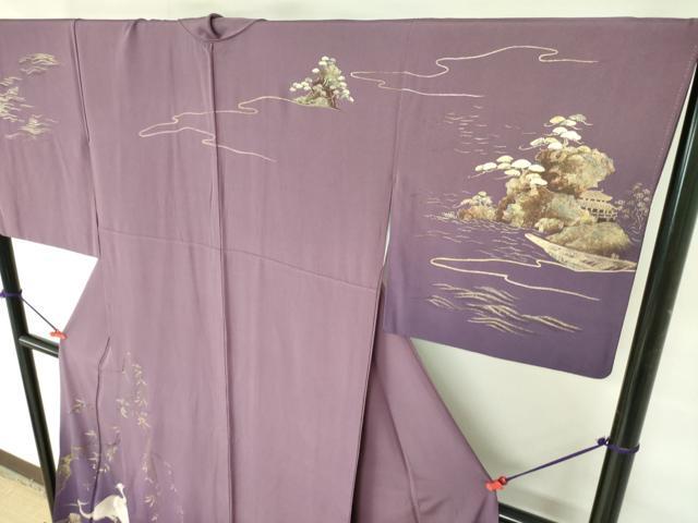 平和屋着物○金彩友禅 卓越技能者・名工・和田光正 訪問着 白鷺 暈