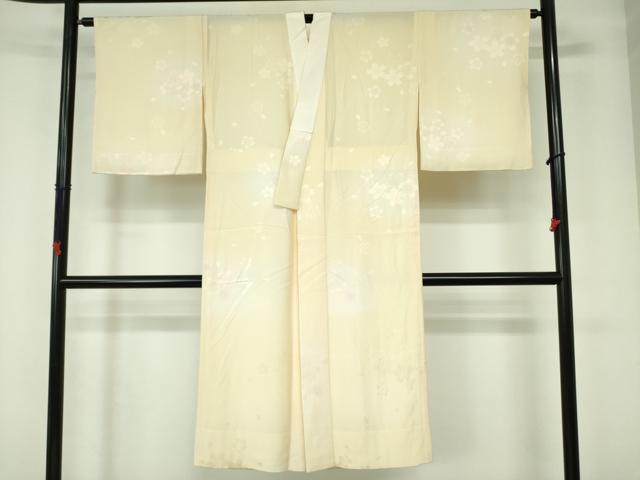 平和屋着物●長襦袢　無双仕立て　舞桜　正絹　逸品　DAAX1387op