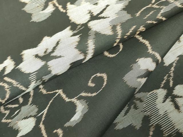 平和屋着物●上質な紬　蔦の葉文　正絹　逸品　DAAX1410op