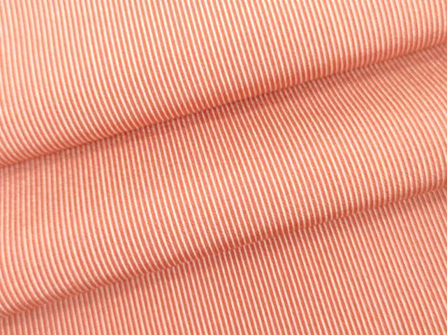 平和屋着物●江戸小紋　万筋　甚三紅色×白磁色　正絹　逸品　DAAX1483op