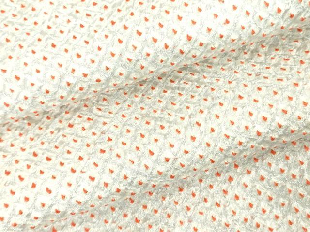 平和屋着物●大変加工の良い総絞り小紋　正絹　逸品　未使用　DAAX1487op