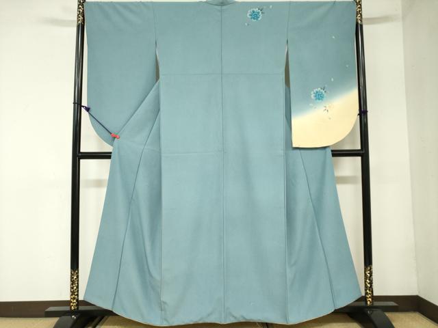 平和屋着物●小振袖　二尺袖　舞桜文　暈し染め　洗える着物　DAAX1534op