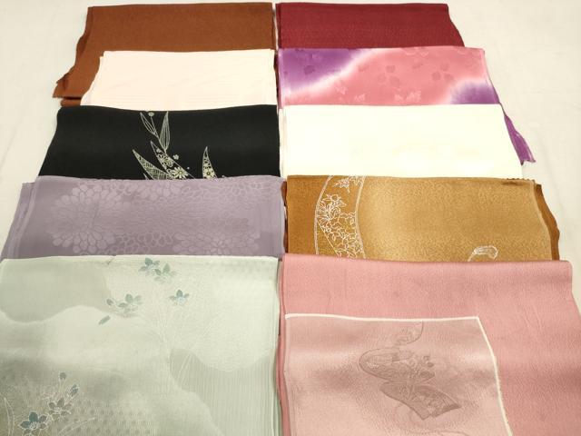 平和屋着物★和装小物　帯揚げ10枚セット　正絹　逸品　DAAX2003xg