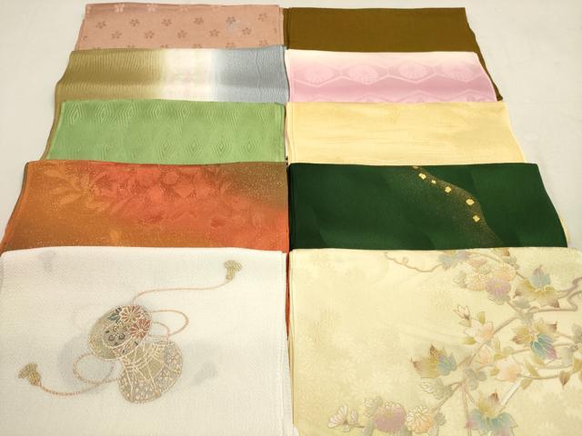 平和屋着物★和装小物　帯揚げ10枚セット　正絹　逸品　DAAX2012xg