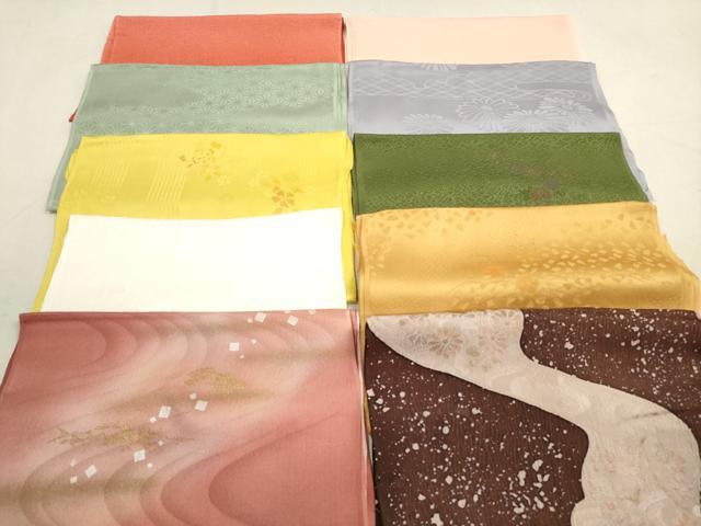 平和屋着物★和装小物　帯揚げ10枚セット　正絹　逸品　DAAX2013xg