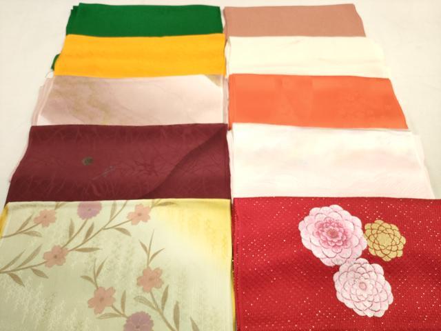 平和屋着物★和装小物　帯揚げ10枚セット　正絹　逸品　DAAX2014xg