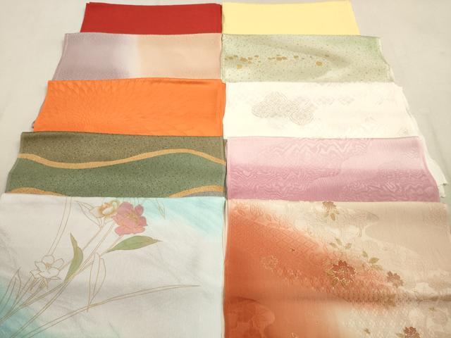 平和屋着物★和装小物　帯揚げ10枚セット　正絹　逸品　DAAX2022xg