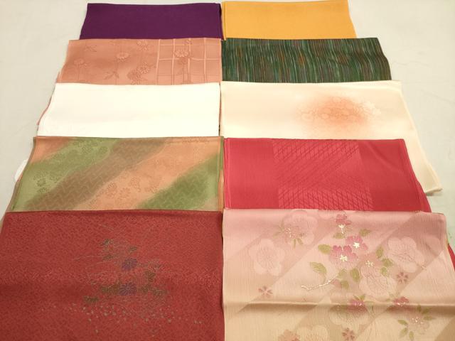 平和屋着物★和装小物　帯揚げ10枚セット　正絹　逸品　DAAX2023xg