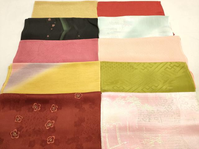 平和屋着物★和装小物　帯揚げ10枚セット　正絹　逸品　DAAX2026xg