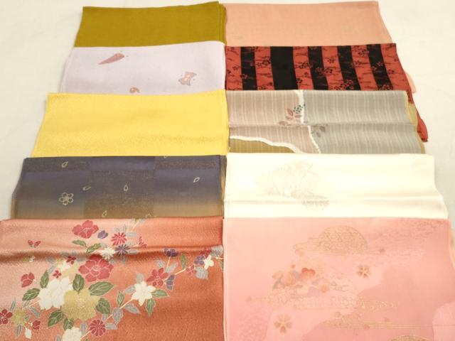 平和屋着物★和装小物　帯揚げ10枚セット　正絹　逸品　DAAX2029xg