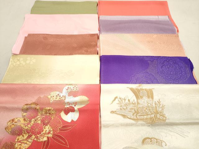 平和屋着物★和装小物　帯揚げ10枚セット　正絹　逸品　DAAX2030xg