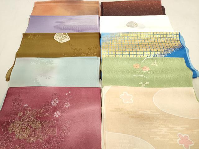 平和屋着物★和装小物　帯揚げ10枚セット　正絹　逸品　DAAX2034xg