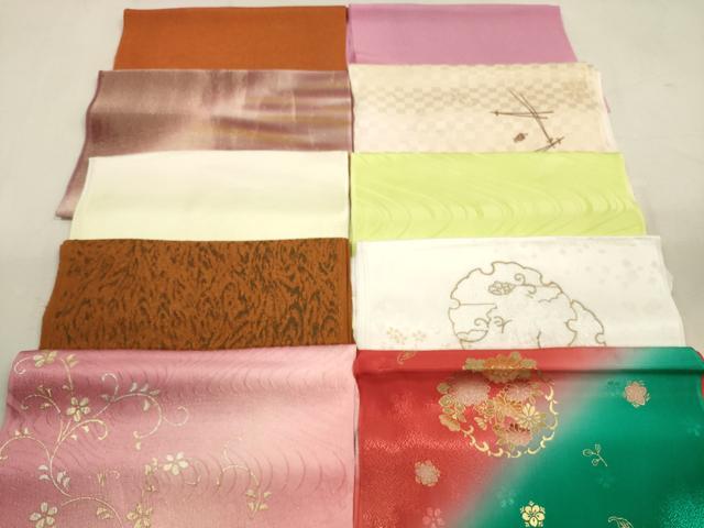 平和屋着物★和装小物　帯揚げ10枚セット　正絹　逸品　DAAX2048xg