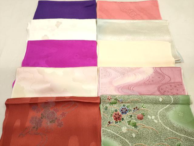 平和屋着物★和装小物　帯揚げ10枚セット　正絹　逸品　DAAX2053xg