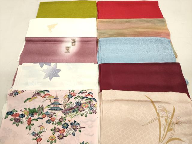 平和屋着物★和装小物　帯揚げ10枚セット　正絹　逸品　DAAX2055xg