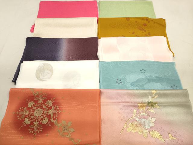 平和屋着物★和装小物　帯揚げ10枚セット　正絹　逸品　DAAX2062xg