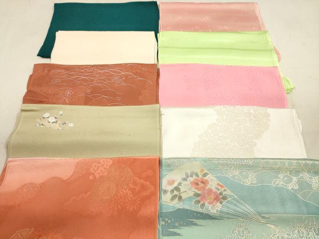 平和屋着物★和装小物　帯揚げ10枚セット　正絹　逸品　DAAX2064xg