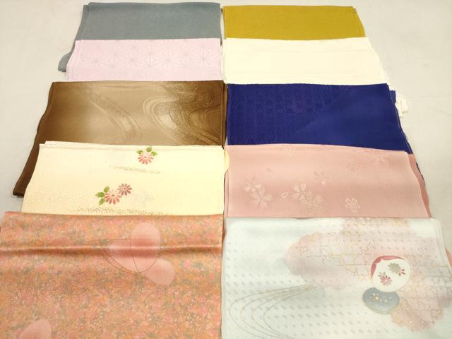 平和屋着物★和装小物　帯揚げ10枚セット　正絹　逸品　DAAX2065xg