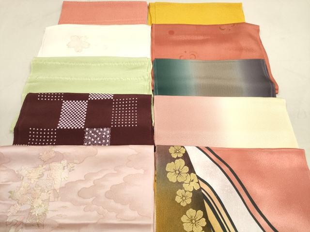 平和屋着物★和装小物　帯揚げ10枚セット　正絹　逸品　DAAX2072xg