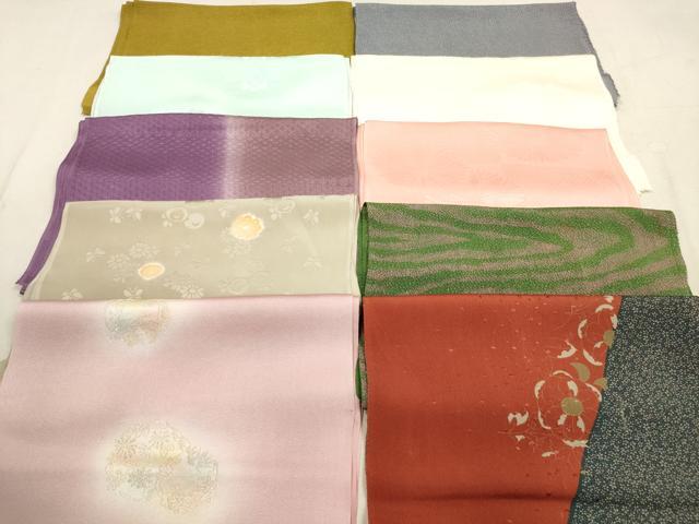 平和屋着物★和装小物　帯揚げ10枚セット　正絹　逸品　DAAX2081xg