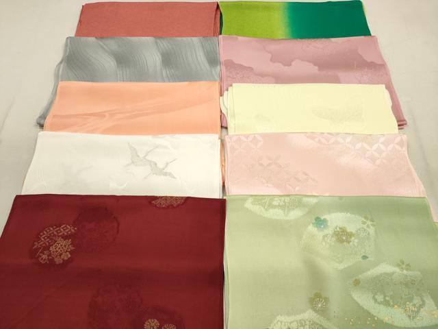 平和屋着物★和装小物　帯揚げ10枚セット　正絹　逸品　DAAX2087xg