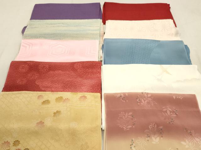 平和屋着物★和装小物　帯揚げ10枚セット　正絹　逸品　DAAX2089xg