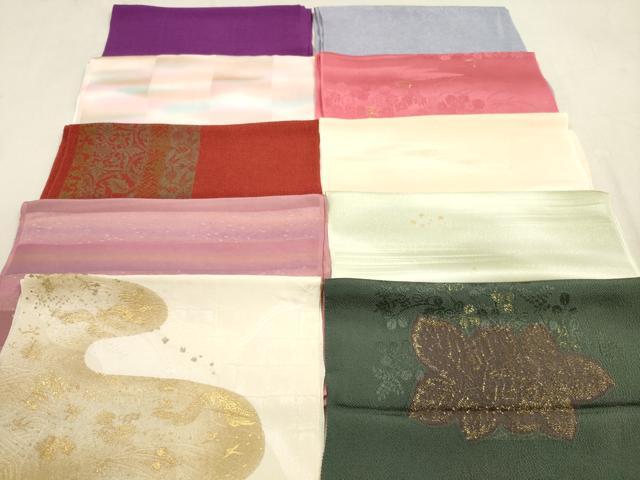 平和屋着物★和装小物　帯揚げ10枚セット　正絹　逸品　DAAX2092xg