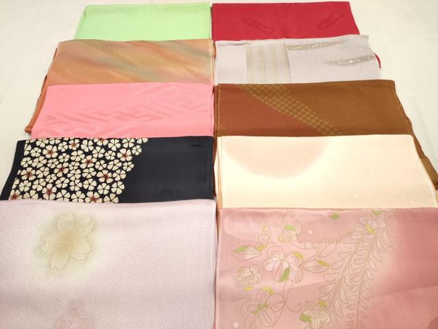 平和屋着物★和装小物　帯揚げ10枚セット　正絹　逸品　DAAX2097xg