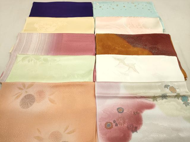 平和屋着物★和装小物　帯揚げ10枚セット　正絹　逸品　DAAX2102xg